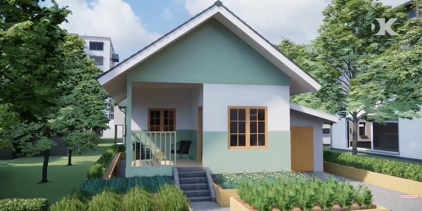 Desain Rumah Minimalis 6x9 M dengan Nuansa Pedesaan yang Nyaman